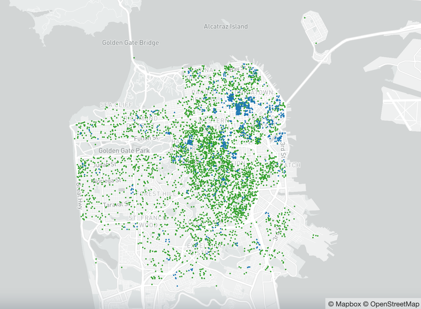 Map from the Airbnb dataset.