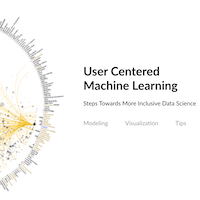 Snapshot of the first slide from the user centered design machine learning talk