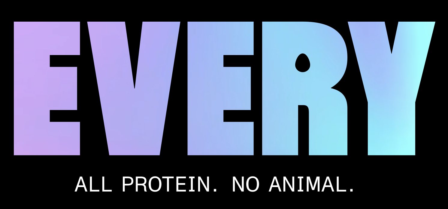 EVERY logo with text all protein no animal.